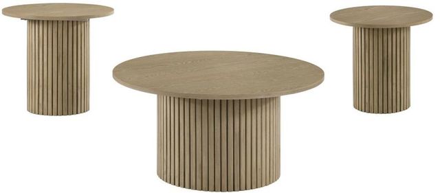 Coaster® Hamlyn 3-Piece Natural Oak Occasional Table Set-0
