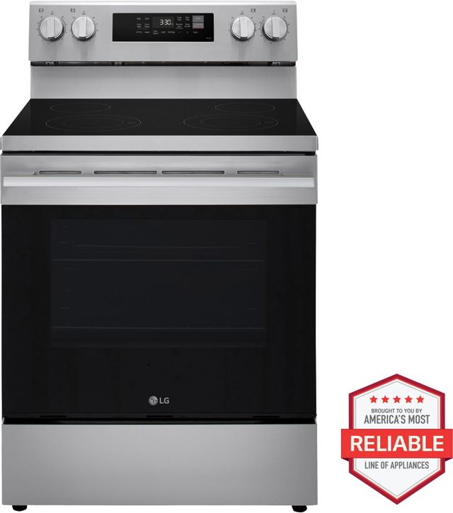 LG 30" Stainless Steel Smart Freestanding Electric Range with Probake Convection and EasyClean®-2