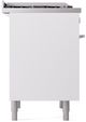 Ilve® Professional Plus II 36" White Pro Style Dual Fuel Range-3