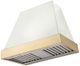 AGA Euclid 36" White Wall Mounted Range Hood with Polished Brass Trim-0