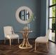 Bassett Mirror Sheffield Glass Top Dining Table with Weathered Natural Base-4