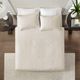 Olliix by Madison Park Cream Full/Queen Quebec Reversible Coverlet Set-3