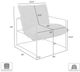 Armen Living Rogan Black/Brown Chair-2