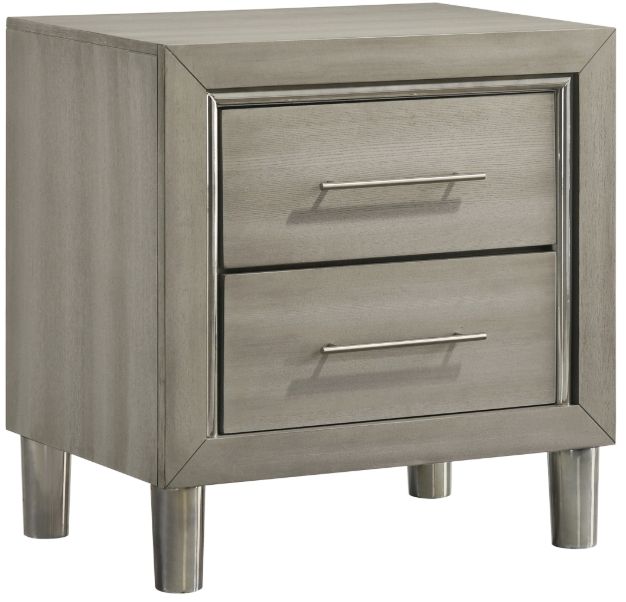 New Classic® Home Furnishings Lennox Gray Nightstand-0