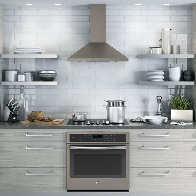 GE® 30" Slate Wall Mounted Range Hood-1