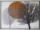 Stylecraft Moonlit Sonnet Black/Gray/Orange Wall Art-0