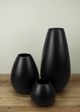 Le Present Drop Wide Black 13.7" Vase-3