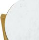 Uttermost® Ocilla Marble Top Accent Table with Antique Brass Base-3