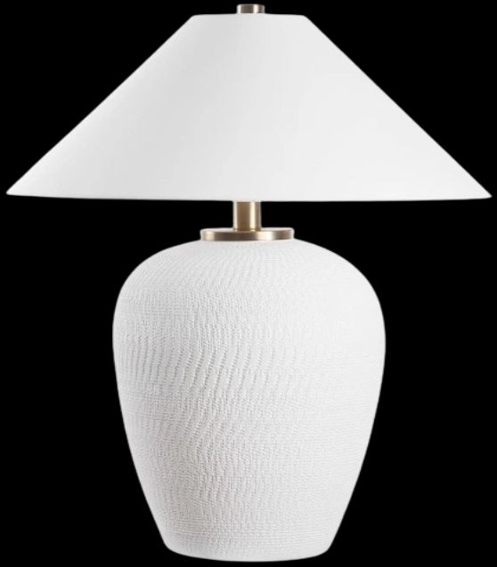 Uttermost® Merriton Matte White Table Lamp-0
