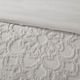 Olliix by Madison Park Grey King/California King Laetitia Tufted Cotton Chenille Medallion Duvet Cover Set-4