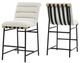 Steve Silver Co. Nicco 2-Piece Black-Eggshell Counter Stool-0