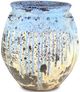 Currey & Company Cinisi Antique Blue Drip Large Planter-0