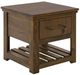 International Furniture Direct Walnut Reddish Brown 23" End Table-0
