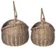 A & B Home 2-Piece Brown Willow Basket with Rope Handle Set-2