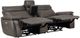 Homelegance® Maroni Dark Brown Double Power Reclining Loveseat with Center Console and Power Headrests-2