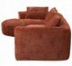 ACME Furniture Aceso 3-Piece Rust Brown Sectional Sofa-4
