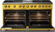 Viking® 5 Series 60" Daffodil Pro Style Dual Fuel (NG) Range with Polished Chrome Trim-1