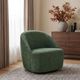 Coaster® Leon Green Upholstered Swivel Accent Chair-1