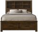 ACME Furniture Merrilee II Oak Eastern King Panel Bed with Storage-2