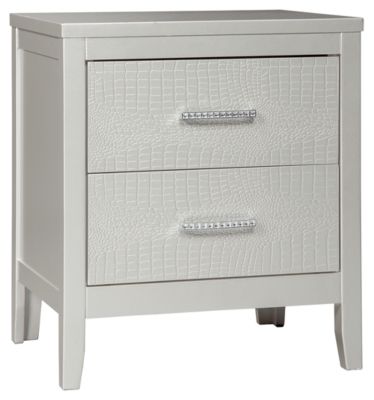 Signature Design by Ashley® Olivet Silver Nightstand-0