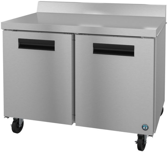 Hoshizaki Steelheart® 48" 12 Cu. Ft. Stainless Steel Two Section Worktop Freezer with Stainless Doors-2
