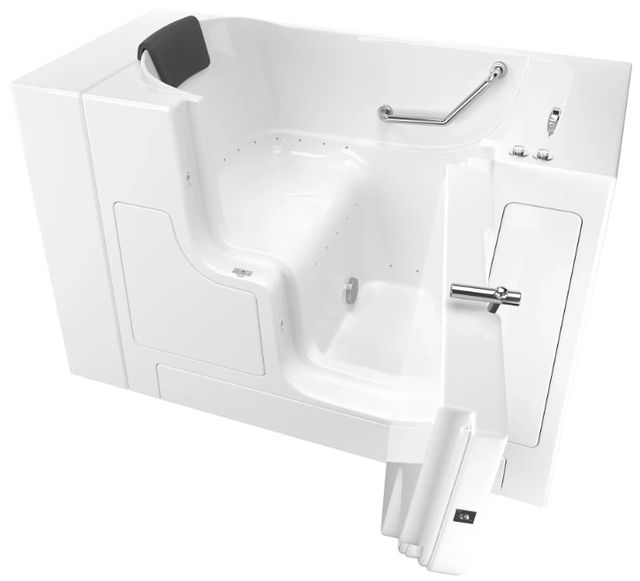 American Standard Gelcoat White 30” x 52” Walk-in Tub with Air Spa System - Right-Hand Drain-0