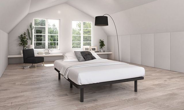 Beaudoin Level Charcoal Grey King Platform Bed-2