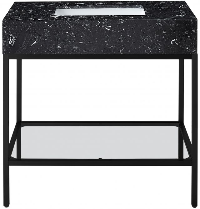 Meridian Furniture Marmo Black/Matte Black 36" Bathroom Vanity-2
