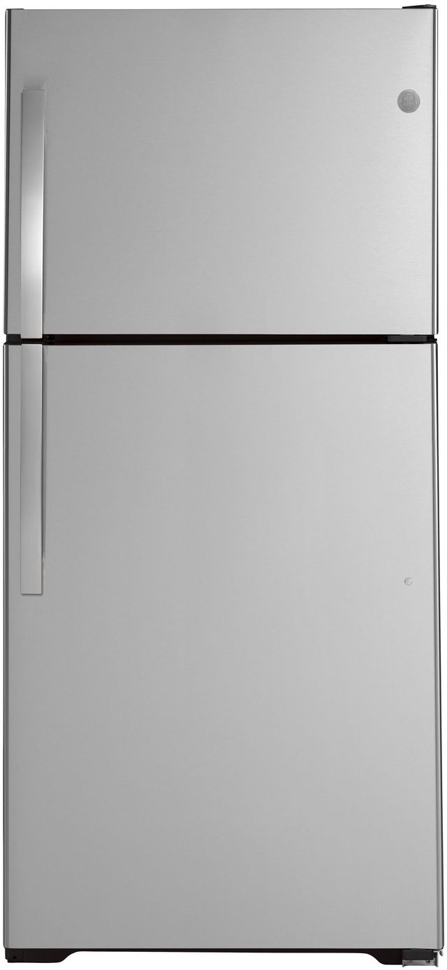 GE® 21.9 Cu. Ft. Stainless Steel Top Freezer Refrigerator-0