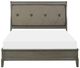 Homelegance® Cotterill Gray Queen Upholstered Panel Bed-2
