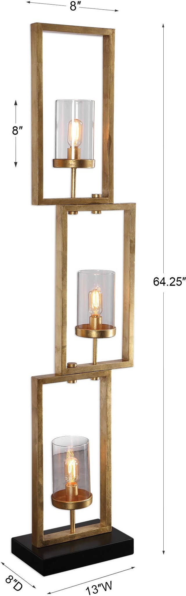 Uttermost by David Frisch Cielo Gold Floor Lamp-4