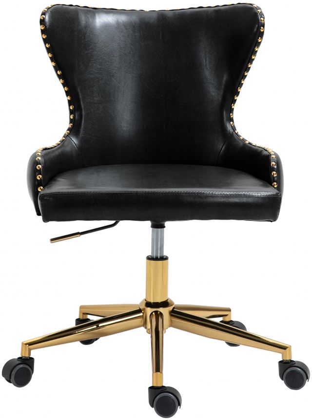 Meridian Furniture Hendrix Black Faux Leather Office Chair-2