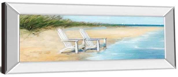 Classy Art Water View II by Sally Swatland Mirrored Frame Wall Art-1