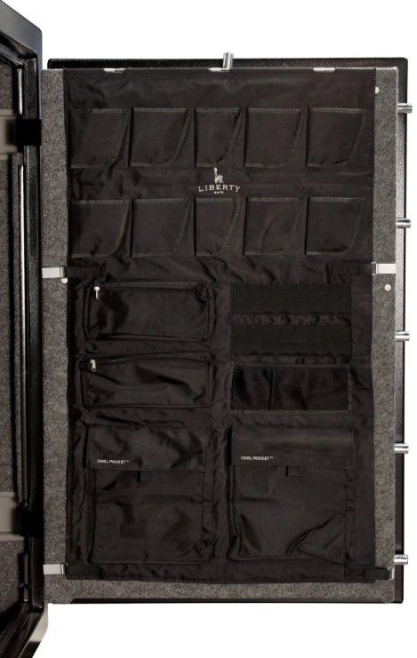 Liberty Safe Black 30" x 49" Gun Safe Door Panel Organizer-4