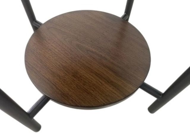 Riverside Furniture Felix Black End Table with Brown Base-3