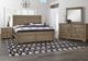 Artisan & Post by Vaughan-Bassett Cool Rustic Stone Gray California King Panel Mansion Bed-1