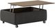 Luonto Furniture Functional Walnut Coffee Table with Oliver Base-2
