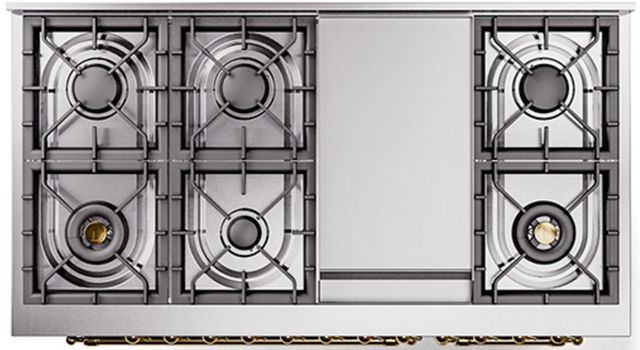Ilve® Nostalgie II Series 48" Emerald Green Pro Style Dual Fuel Range-2