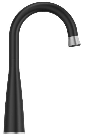 American Standard Aspirations Matte Black/Stainless Steel Pull-Down Bar Faucet-4