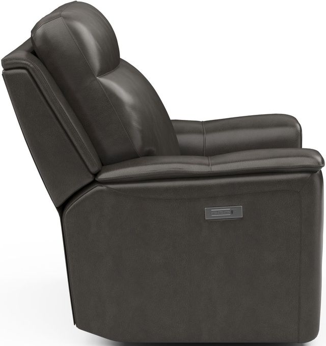 Flexsteel® Miller Black Power Recliner with Power Headrest-2