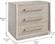 A.R.T. Furniture® Cotiere Linen 3-Drawer Nightstand-2