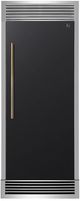 FORNO® Maderno Series Espresso 32" 13.6 Cu. Ft. Black and Antique Brass Right Hinge Built In Convertible Column Refrigerator-0