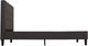 Primo™ International Idalia Dark Grey Queen Upholstered Platform Bed with Tufted Headboard-2