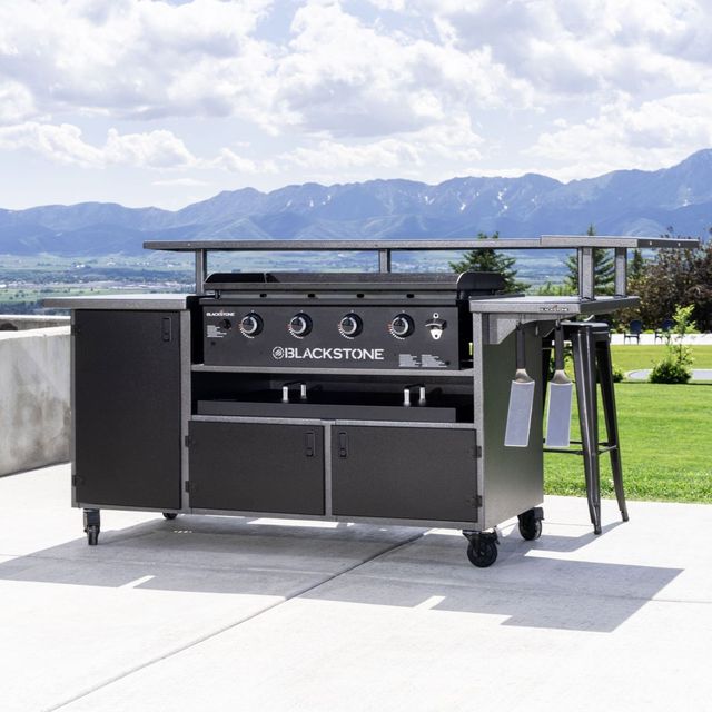 Blackstone® 4-Burner Black Freestanding Liquid Propane Grill-1