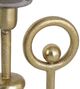 A & B Home Percy Black/Gold/White Glass and Aluminum Candle Holder-4