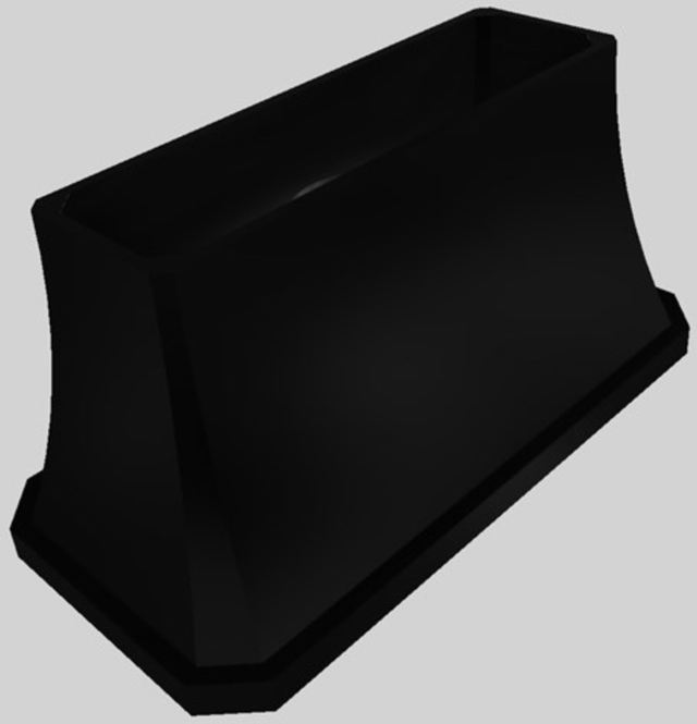 Vent-A-Hood® Designer Series 60" Black Island Range Hood-3