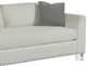Fairfield® Customizable Urban Living Clipped Arm Sofa with Border Back and Acrylic Legs-2