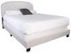 Bernards Olivia White Upholstered Full Panel Bed-0