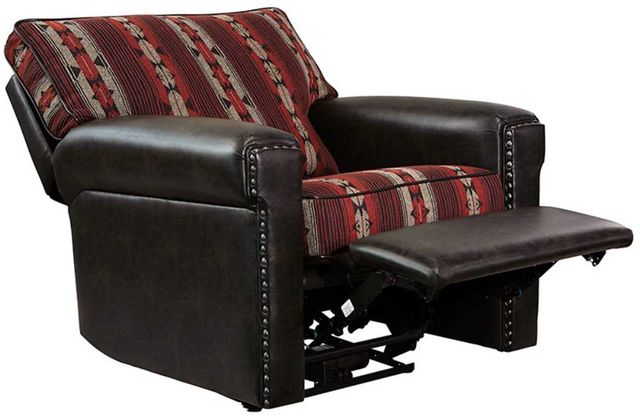 Marshfield Furniture Fairfield Black/Red Reclining Chair-2