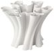 Currey & Company White Godet Twist Vase-0